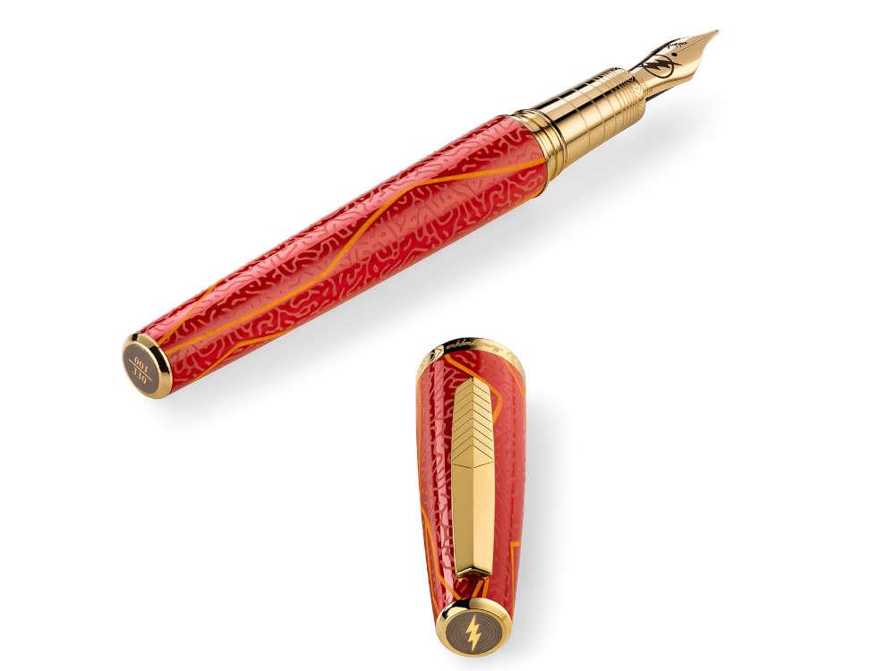 Pluma Estilográfica Montegrappa DC Comic Flash Edición Limitada ISFLN-AR