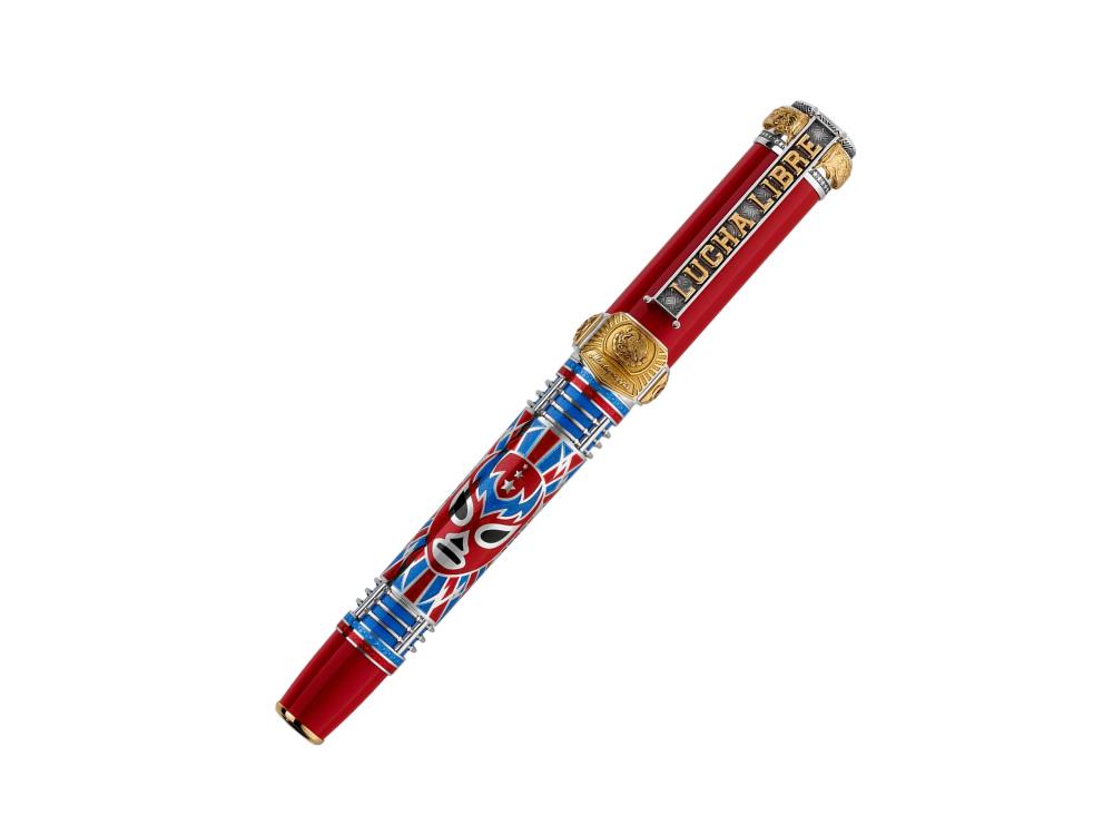 Pluma Estilográfica Montegrappa Lucha Libre Edición Limitada, ISLLN-SL