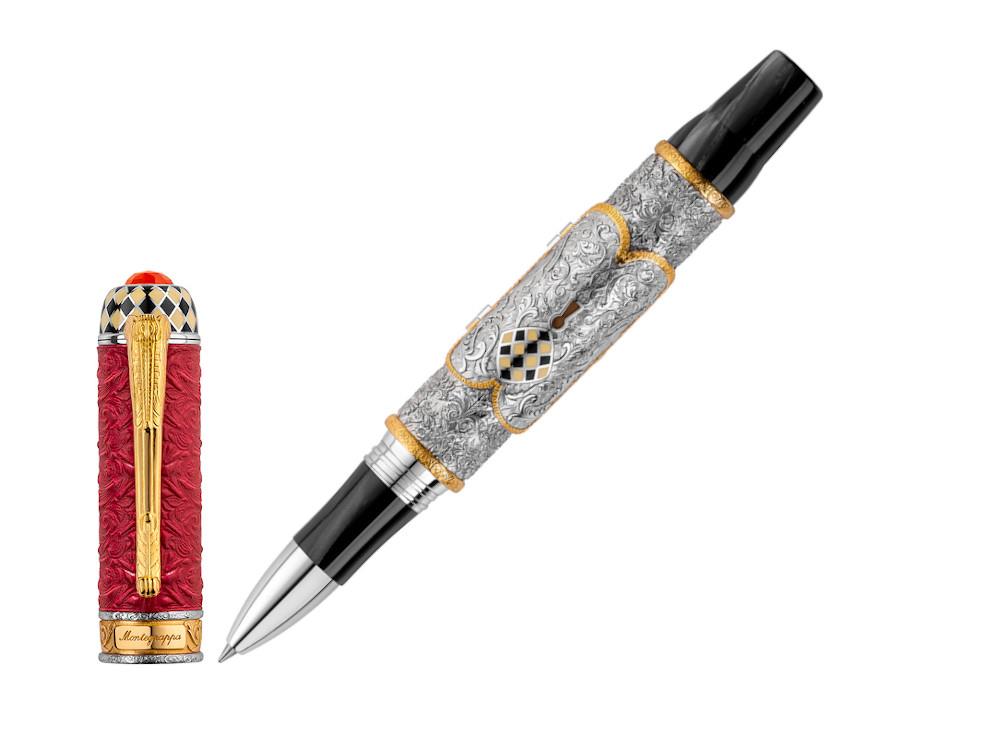 Roller Montegrappa Casanova, Resina, Adornos plata, Edición Limitada, ISOVNRSE
