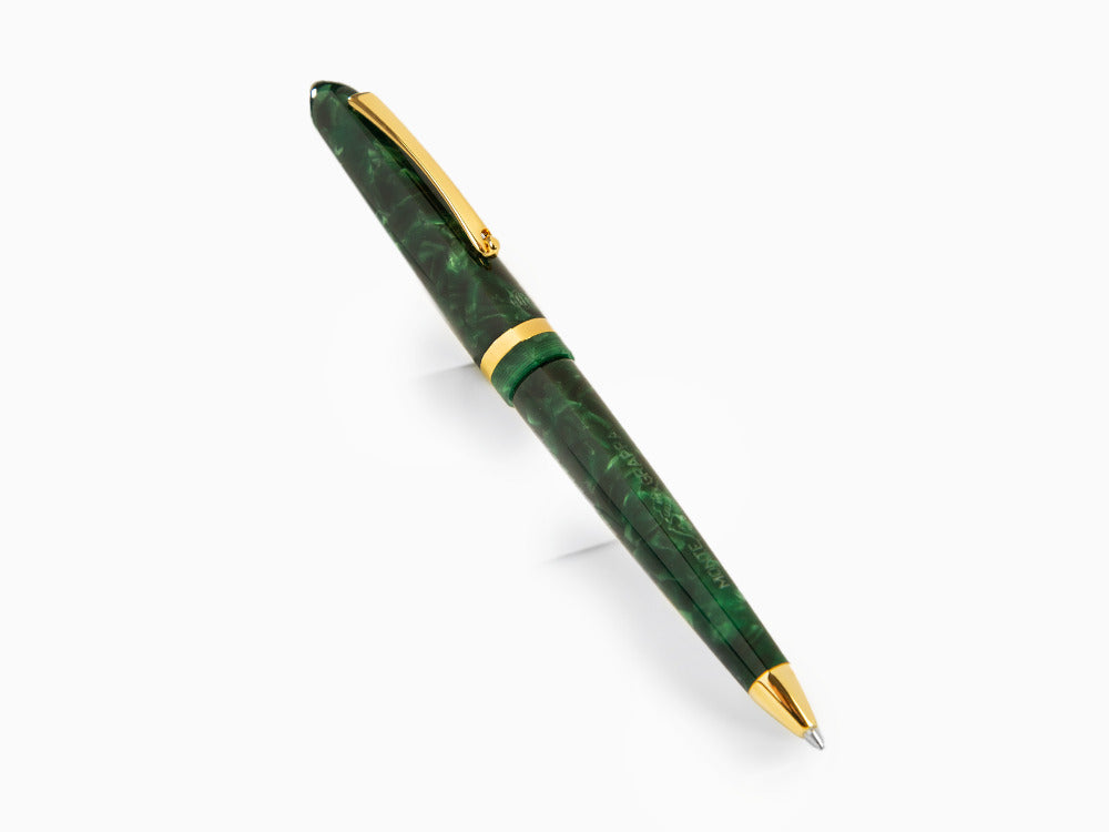 Bolígrafo Montegrappa Venetia Vintage Conifer, Verde, PVD Oro, ISVENBAG