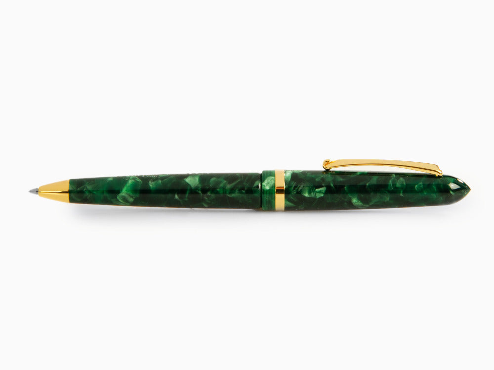 Bolígrafo Montegrappa Venetia Vintage Conifer, Verde, PVD Oro, ISVENBAG