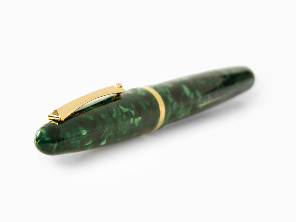 Roller Montegrappa Venetia Vintage Conifer, Verde, PVD Oro, ISVENRAG