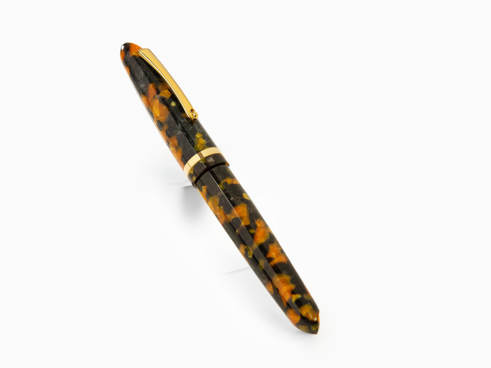 Roller Montegrappa Venetia Havana Amber, PVD Oro, ISVENRAO