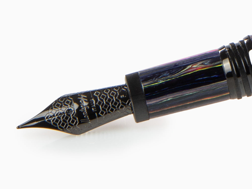 Pluma Estilográfica Montegrappa Zero Zodiac Acuario, Acero, ISZEZ-IC-V1