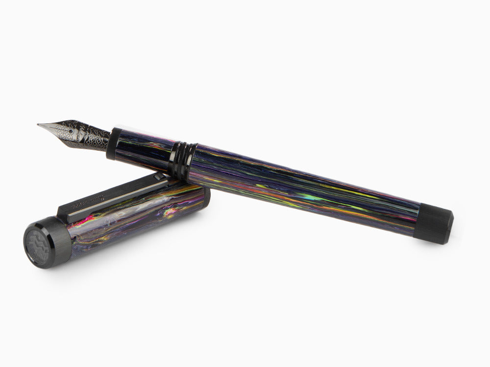 Pluma Estilográfica Montegrappa Zero Zodiac Acuario, Acero, ISZEZ-IC-V1