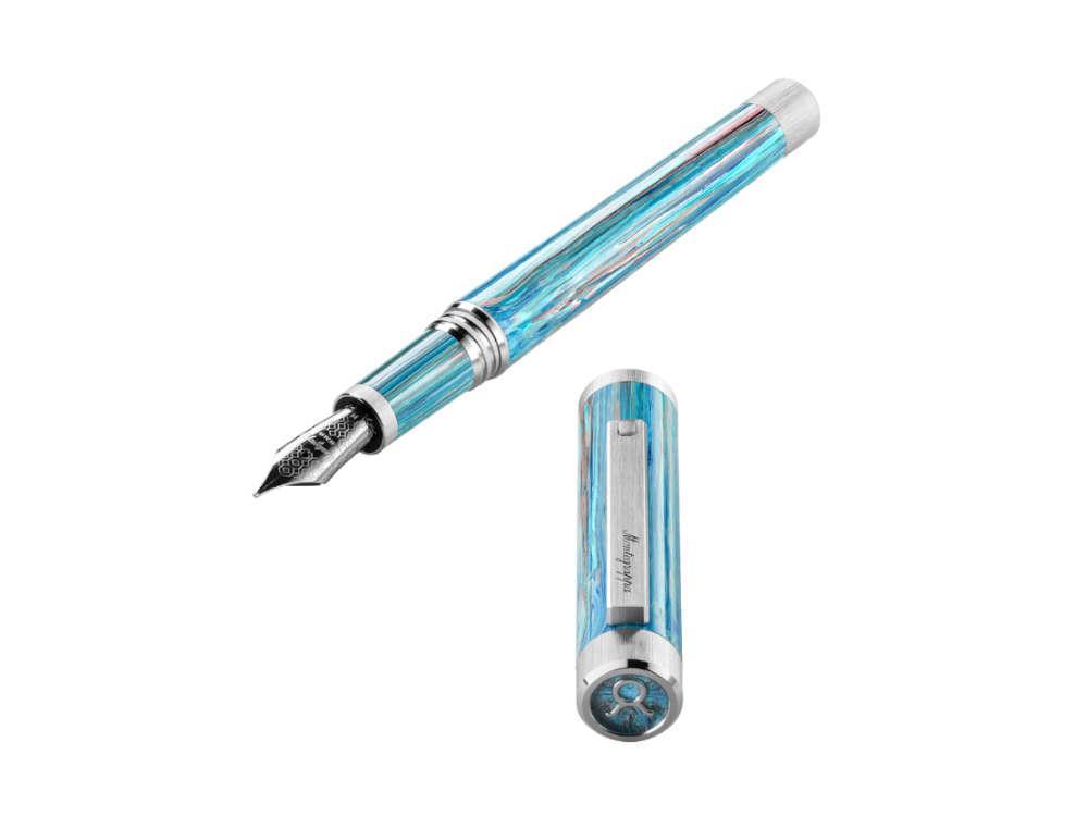 Pluma Estilográfica Montegrappa Zero Zodiac Taurus, Azul, ISZEZ-IP-A1