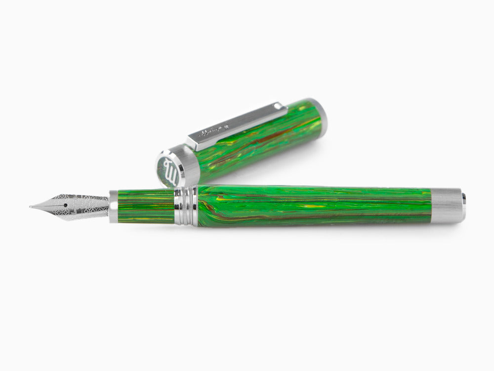 Pluma Estilográfica Montegrappa Zero Zodiac Virgo, Acero, ISZEZ-IP-G8