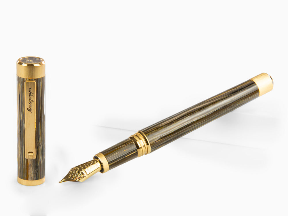 Estilográfica Montegrappa Zero Zodiac Capricornio, Acero, ISZEZ-IY-M3