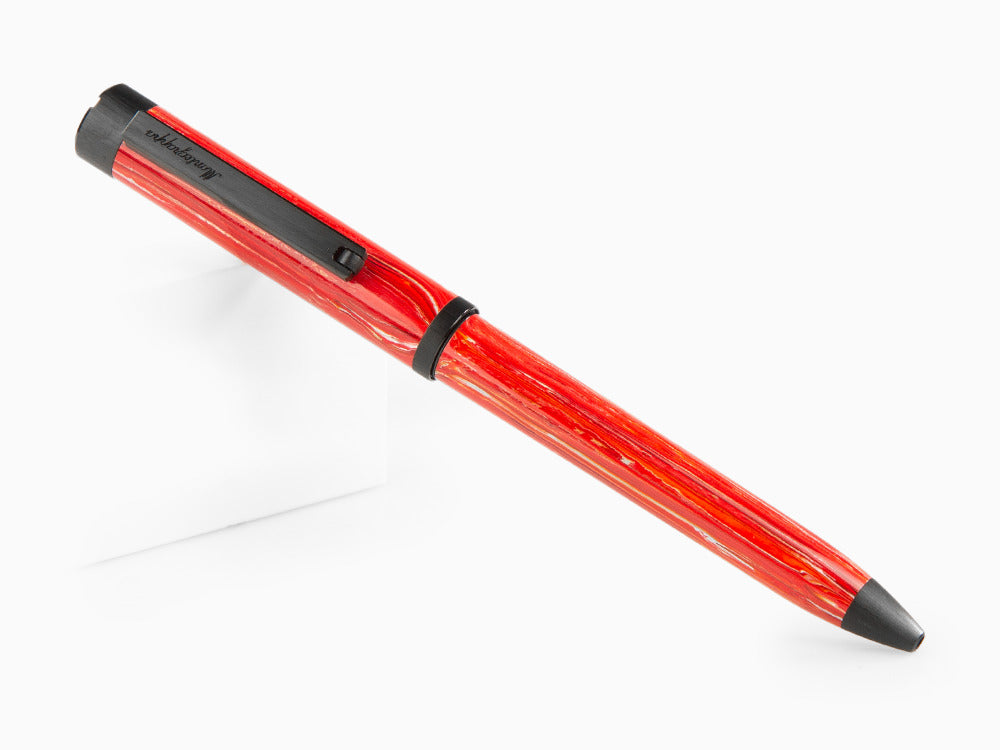 Bolígrafo Montegrappa Zero Zodiac Aries, Rojo, Acero con PVD, ISZEZBIC-R3