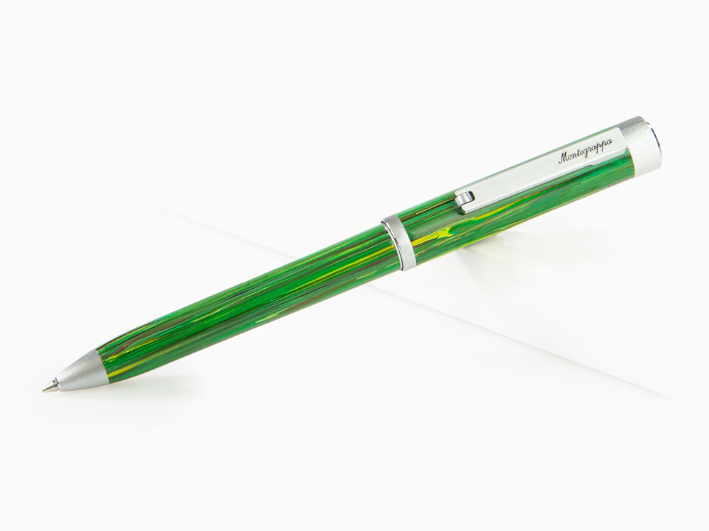 Bolígrafo Montegrappa Zero Zodiac Virgo, Verde, Acero Inoxidable, ISZEZBIP-G8