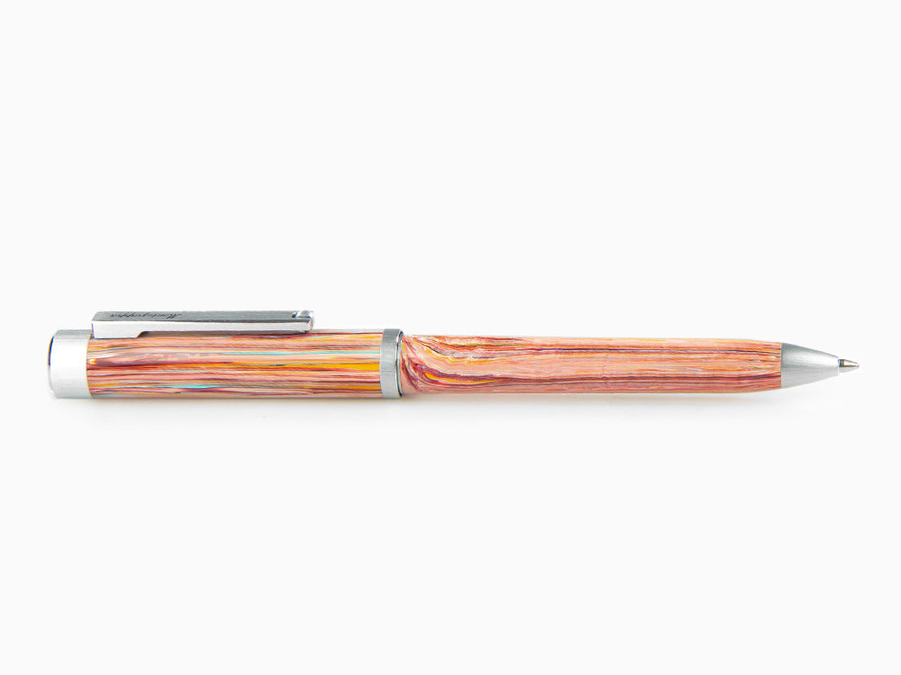 Bolígrafo Montegrappa Zero Zodiac Piscis, Rosa, Acero Inoxidable, ISZEZBIP-S2