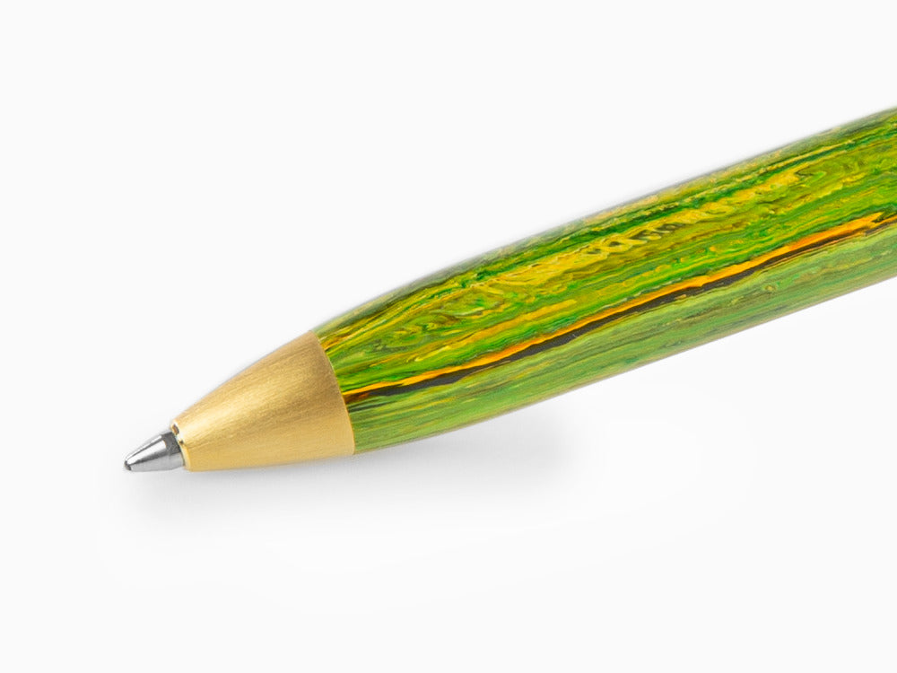 Bolígrafo Montegrappa Zero Zodiac Geminis, Verde, PVD Oro, ISZEZBIY-G7