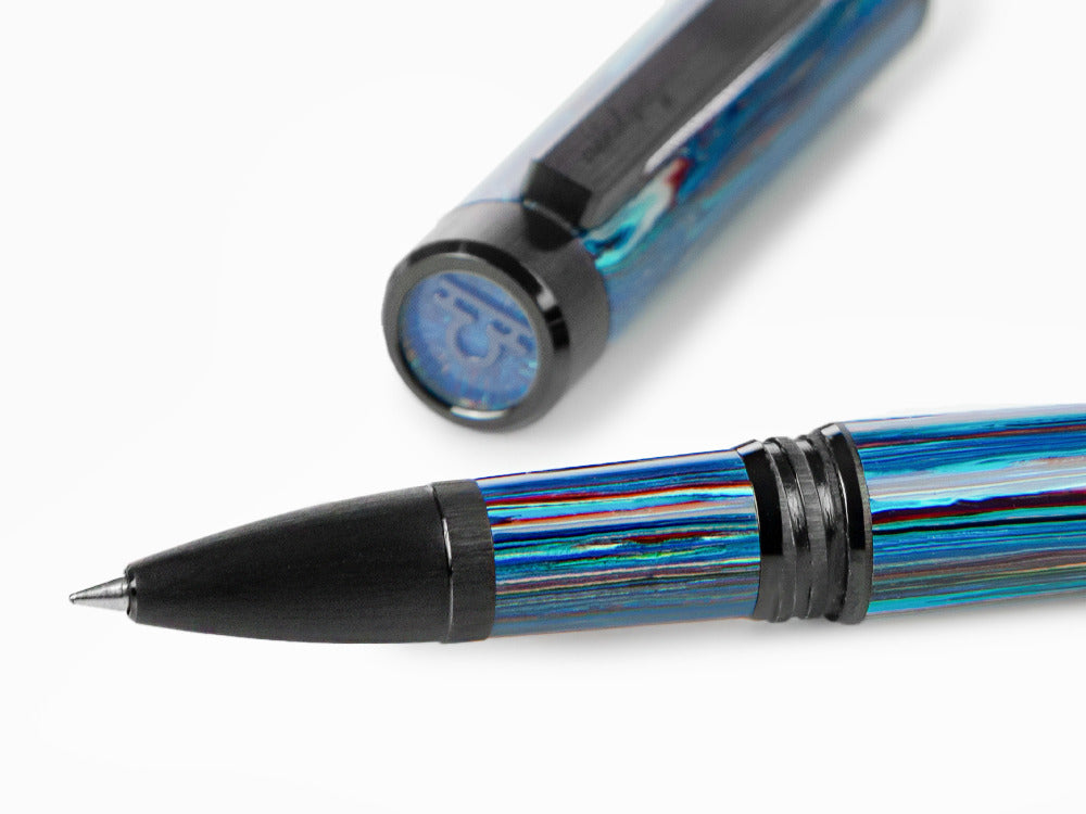 Roller Montegrappa Zero Zodiac Libra, Resina Montegrappite, PVD, ISZEZRIC-B8