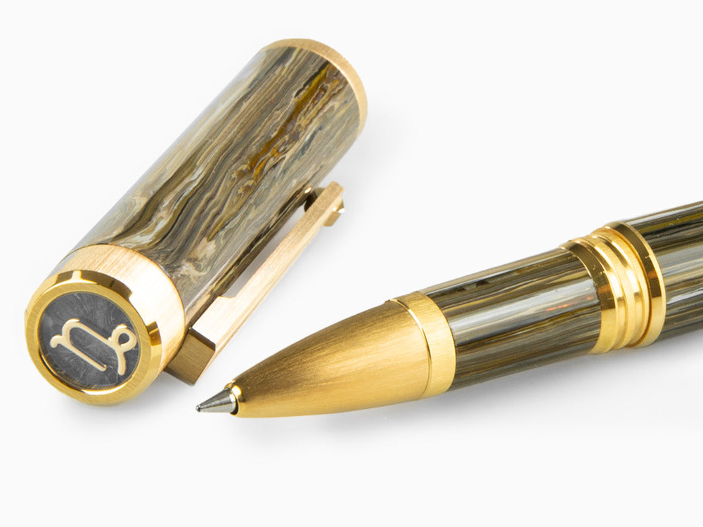 Roller Montegrappa Zero Zodiac Capricornio, Montegrappite, PVD Oro, ISZEZRIY-M3