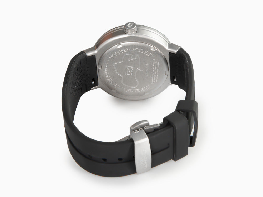 Reloj de Cuarzo Montjuic Sport, Acero Inoxidable 316L, Negro, 43 mm, MJ1.0703.S