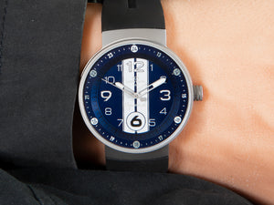 Reloj de Cuarzo Montjuic Special, Acero Inoxidable 316L, Azul, 43 mm, MJ1.1004.S