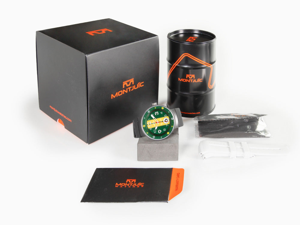 Reloj de Cuarzo Montjuic Special, Acero Inoxidable, Verde, 43 mm, MJ1.1108.B