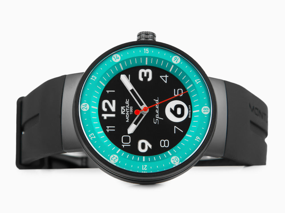 Reloj de Cuarzo Montjuic Speed Special Racing Series, Negro, 43 mm, MJ1.1611.B