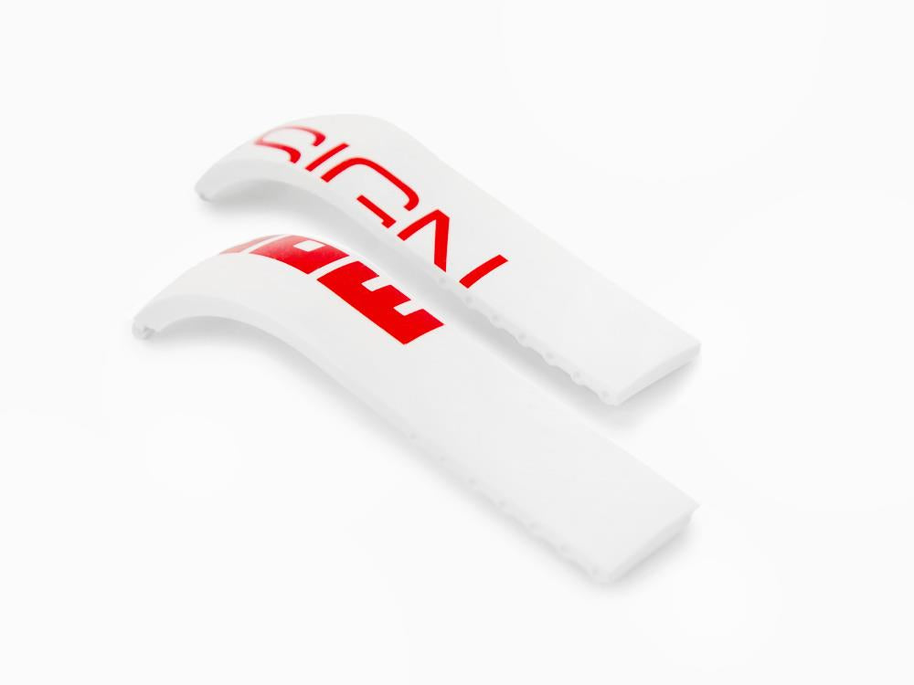 Correa Momo Design Accesorios, Correa de caucho, Blanco, MD187WH-RD