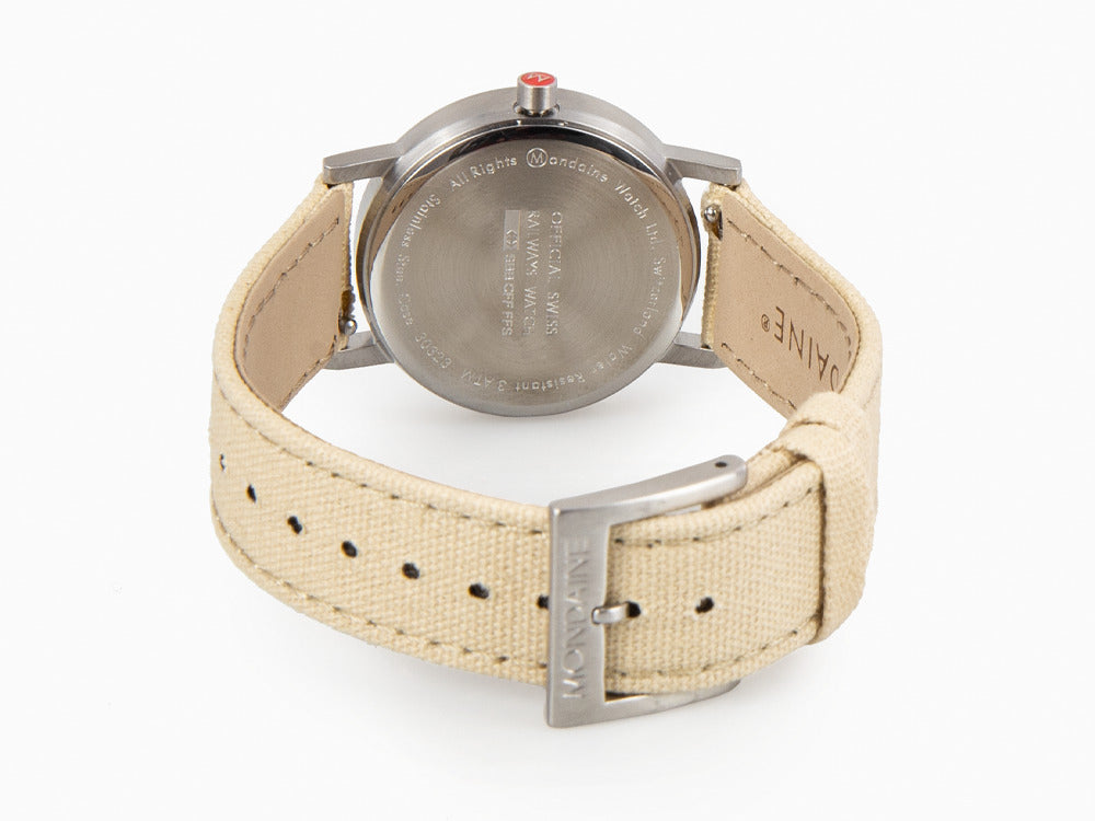 Reloj de Cuarzo Mondaine Classic, Blanco, 30 mm, Correa textil, A658.30323.17SBK