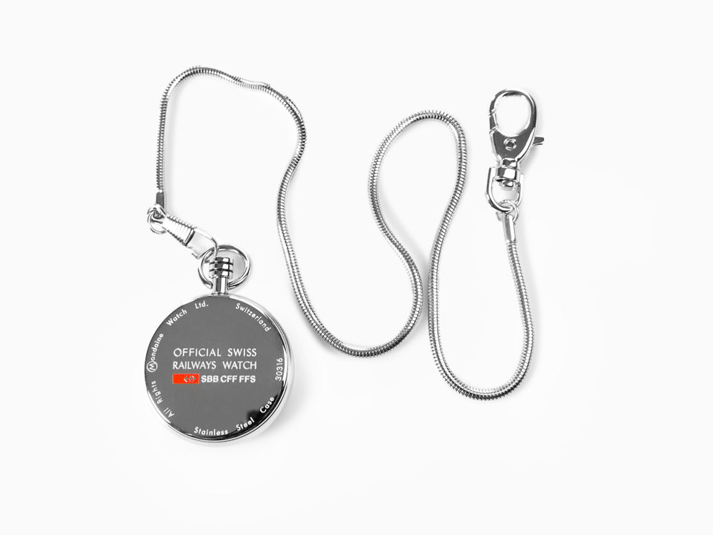 Reloj de Bolsillo de Cuarzo Mondaine SBB Evo, Blanco, 43 mm, A660.30316.11SBB