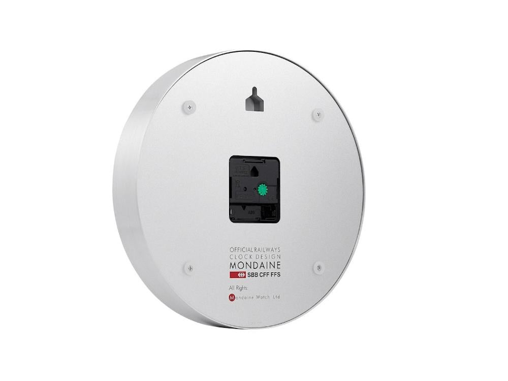 Reloj de Cuarzo Mondaine Clocks, Aluminio, Blanco, 25cm, A990.CLOCK.16SBB