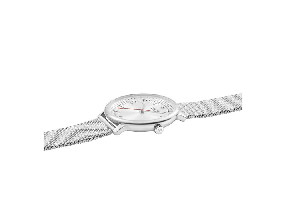 Reloj de Cuarzo Mondaine Doppio, Blanco, 33 mm, MLE.33110.SM