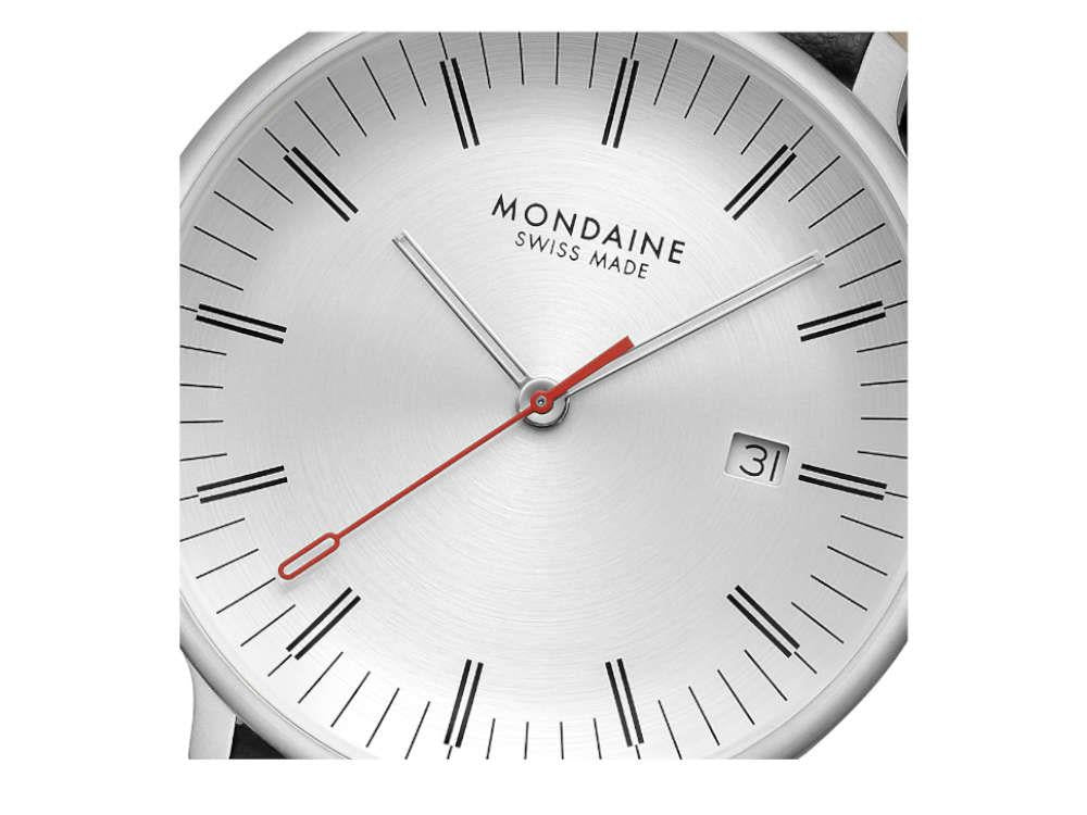 Reloj de Cuarzo Mondaine Doppio, Blanco, 41 mm, MLE.41210.LBV