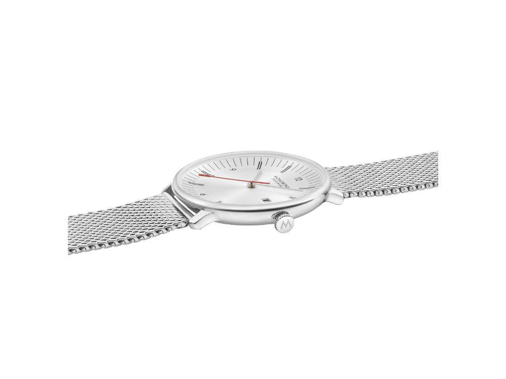 Reloj de Cuarzo Mondaine Doppio, Blanco, 41 mm, MLE.41210.SM