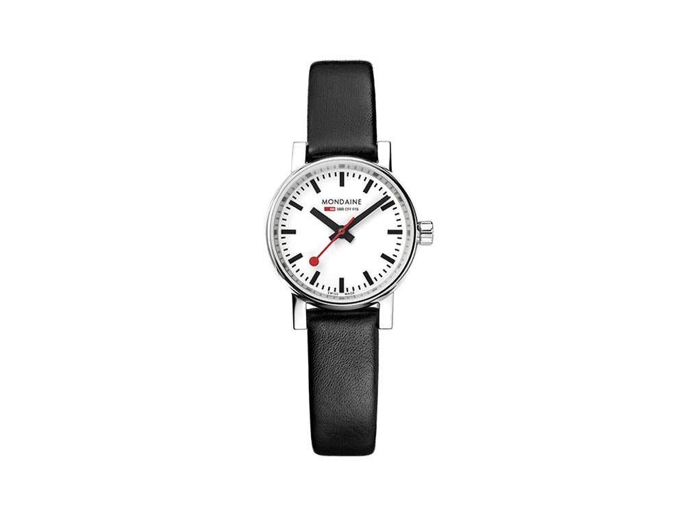 Reloj de Cuarzo Mondaine SBB Evo2 Petite, Blanco, 26mm, MSE.26110.LB