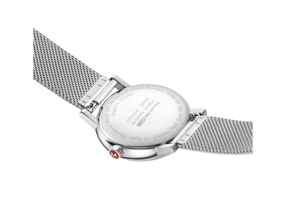 Reloj de Cuarzo Mondaine SBB Evo2, Blanco, 40 mm, MSE.40110.SM