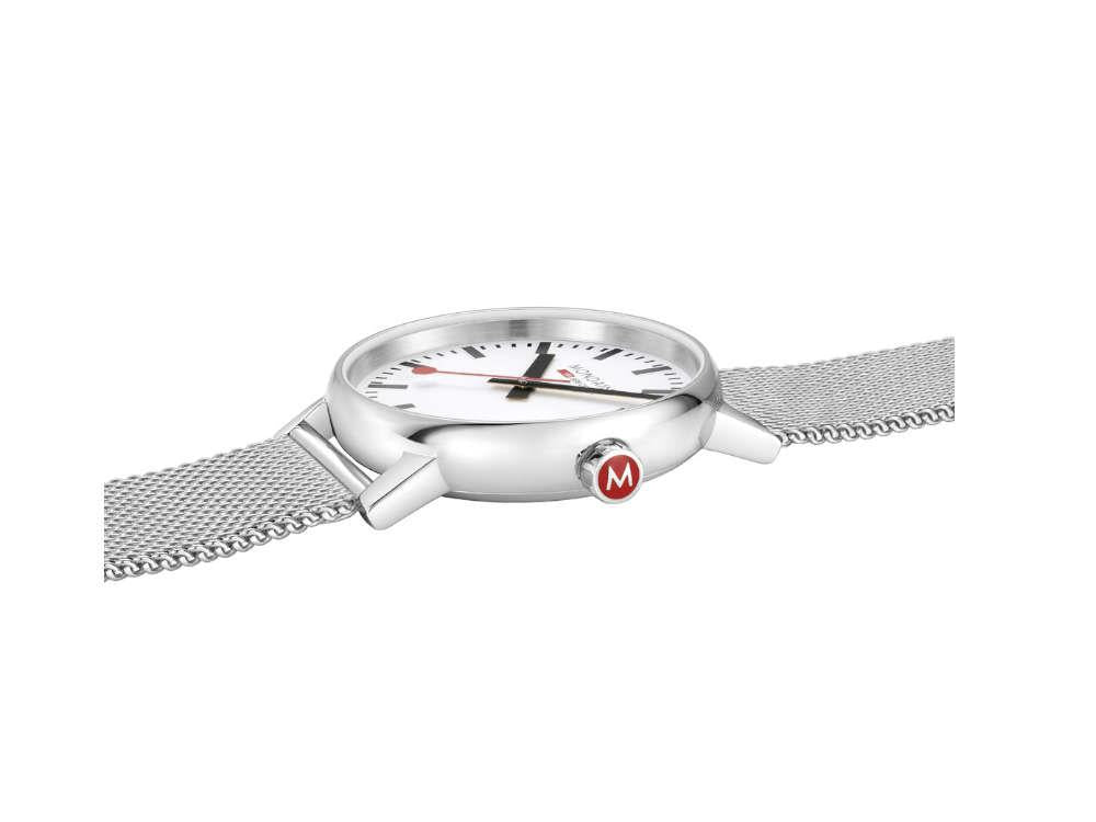 Reloj de Cuarzo Mondaine SBB Evo2, Blanco, 40 mm, MSE.40110.SM