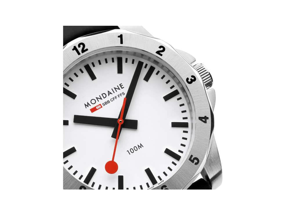 Reloj de Cuarzo Mondaine Numeri, Blanco, 42 mm, MSN.4211B.RB