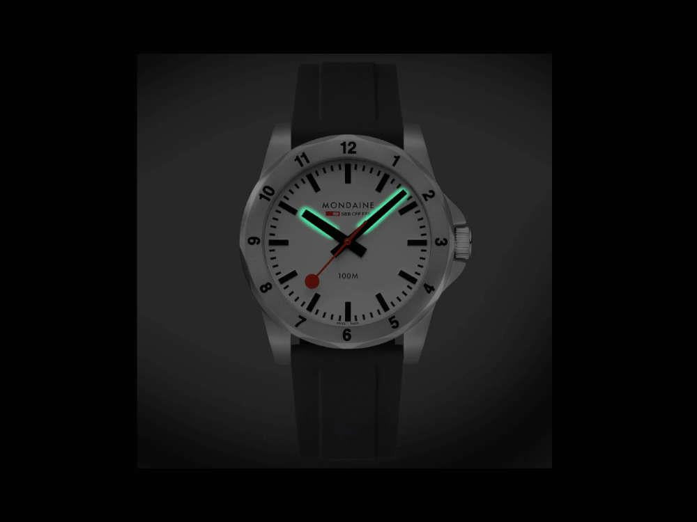 Reloj de Cuarzo Mondaine Numeri, Blanco, 42 mm, MSN.4211B.RB