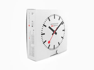 Reloj de Cuarzo Mondaine Clocks, Aluminio, Blanco, 40cm, A995.CLOCK.16SBB