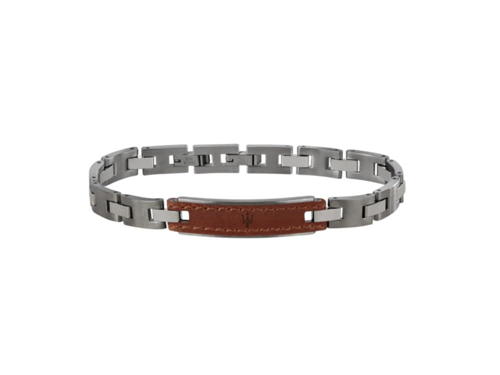 Pulsera Maserati Gioielli, Acero inoxidable, Plata, JM218AMD01