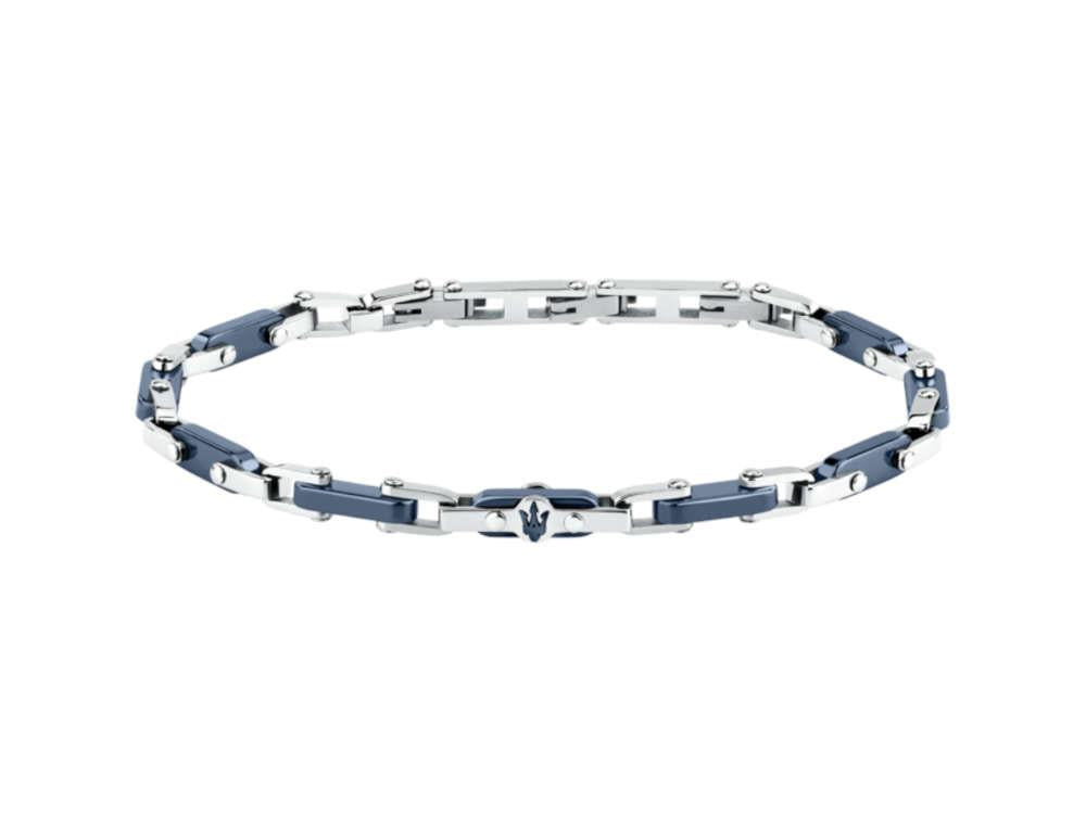 Pulsera Maserati Gioielli Ceramic, Acero inoxidable, Azul, JM226ATZ76