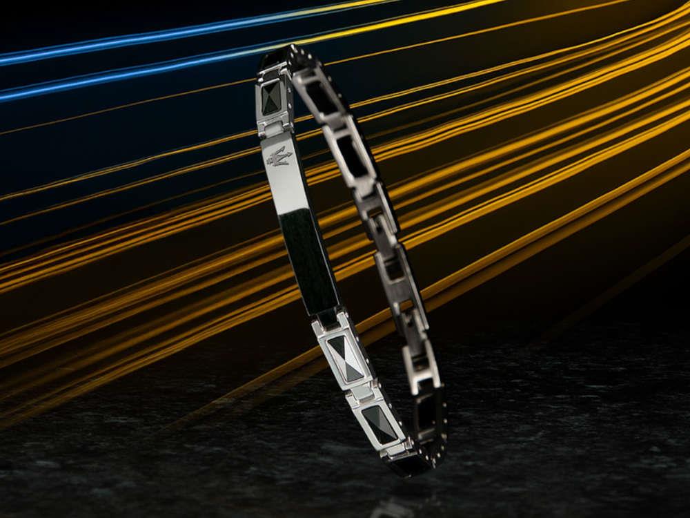 Pulsera Maserati Gioielli Ceramic, Acero, Negro, JM226ATZ79