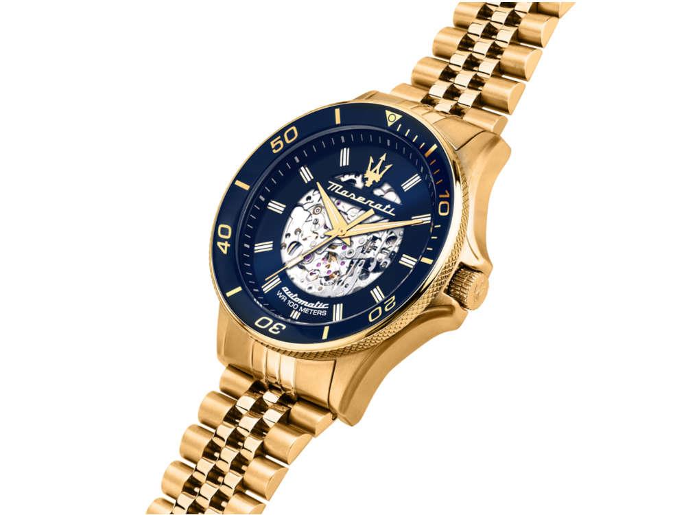 Reloj Automático Maserati Sfida, Azul, 44 mm, Edición Especial, R8823140017