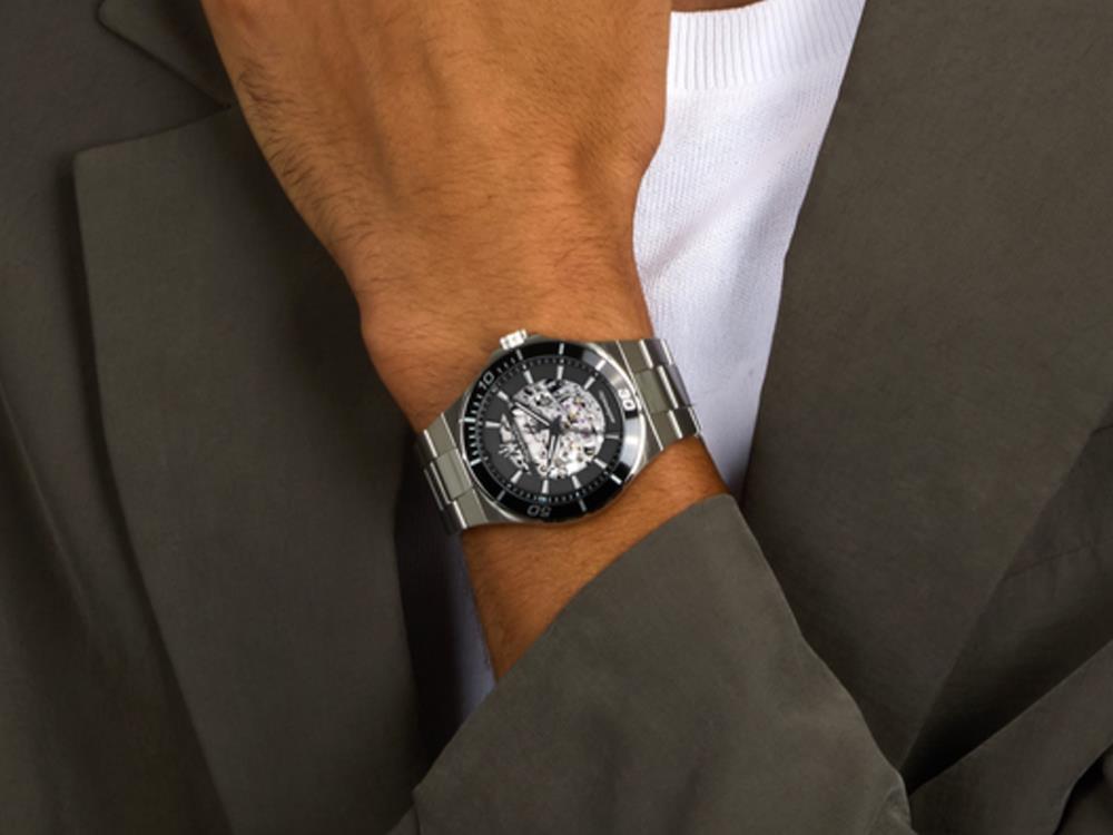 Reloj Automático Maserati Sfida, Negro, 41 mm, Cristal mineral, R8823140020