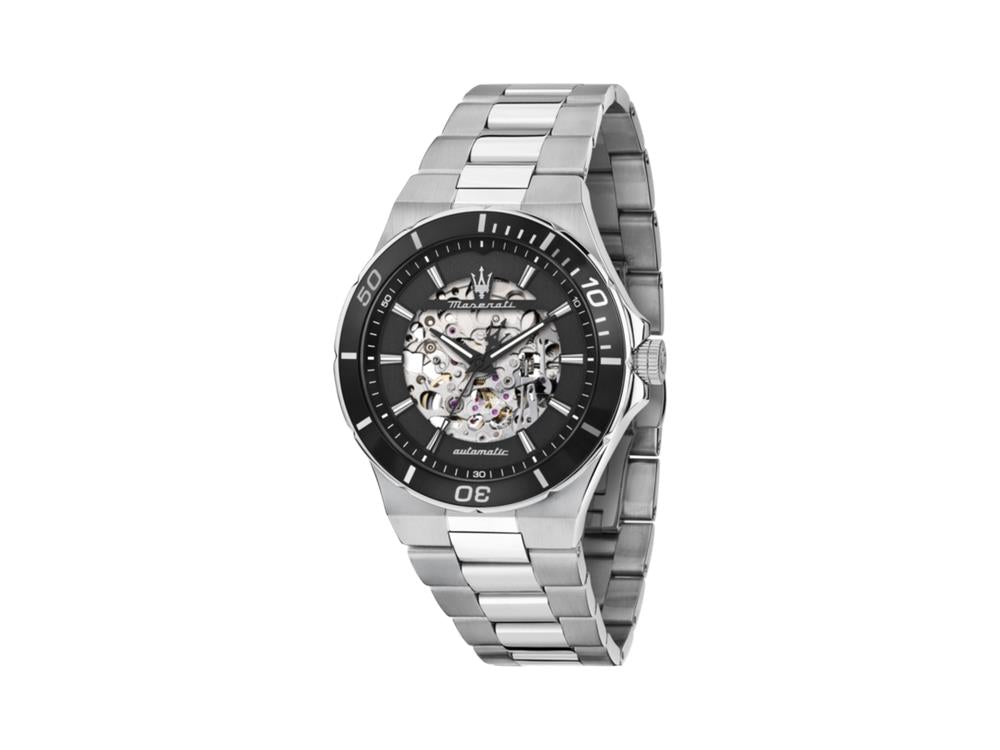 Reloj Automático Maserati Sfida, Negro, 41 mm, Cristal mineral, R8823140020
