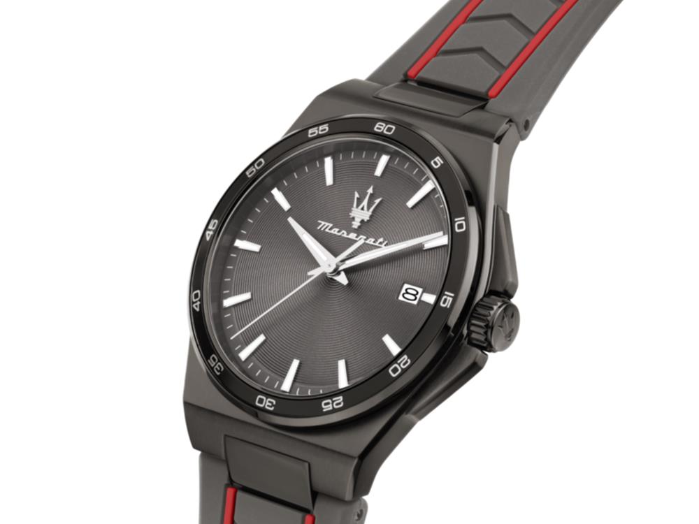 Reloj de Cuarzo Maserati Velocitá Slim, PVD Gun Metal, Gris, 40 mm, R8851153004