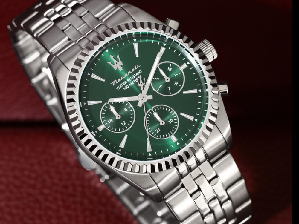 Reloj de Cuarzo Maserati Competizione, Verde, 41 mm, Cristal mineral R8853100052