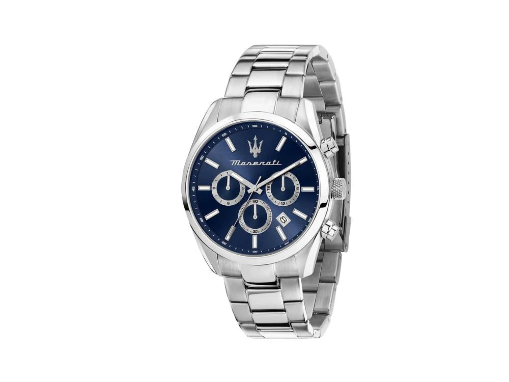Reloj de Cuarzo Maserati Attrazione, Azul, 43 mm, Cristal mineral, R8853151005