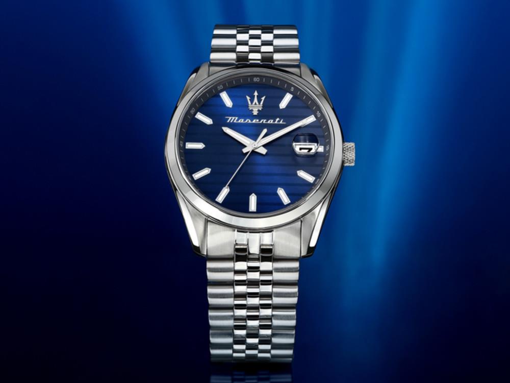 Reloj de Cuarzo Maserati Attrazione, Azul, 43 mm, Cristal mineral, R8853151028