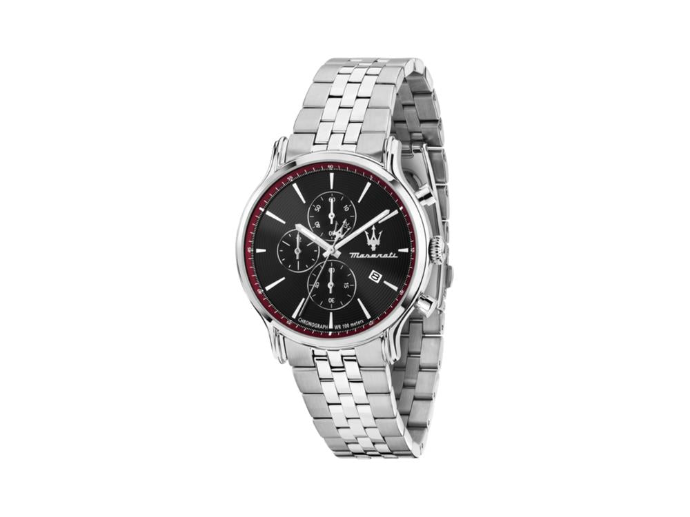 Reloj de Cuarzo Maserati Epoca Slim, Negro, 40 mm, Cristal mineral, R8873618037