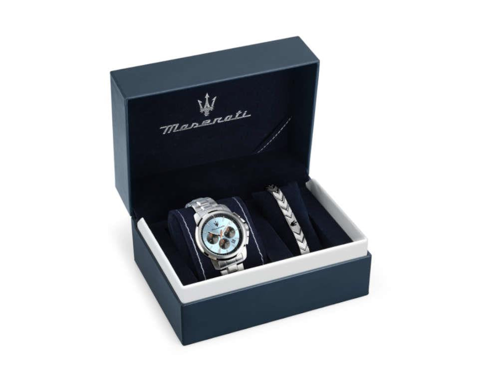 Reloj de Cuarzo Maserati Successo, Azul Celeste, 42 mm, R8873621045