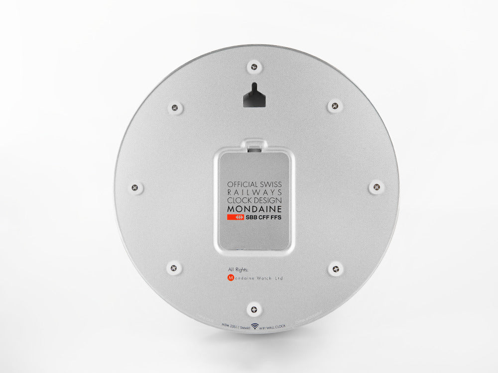 Reloj de Cuarzo Mondaine Clocks, Aluminio, Blanco, 25 cm, MSM.25S11