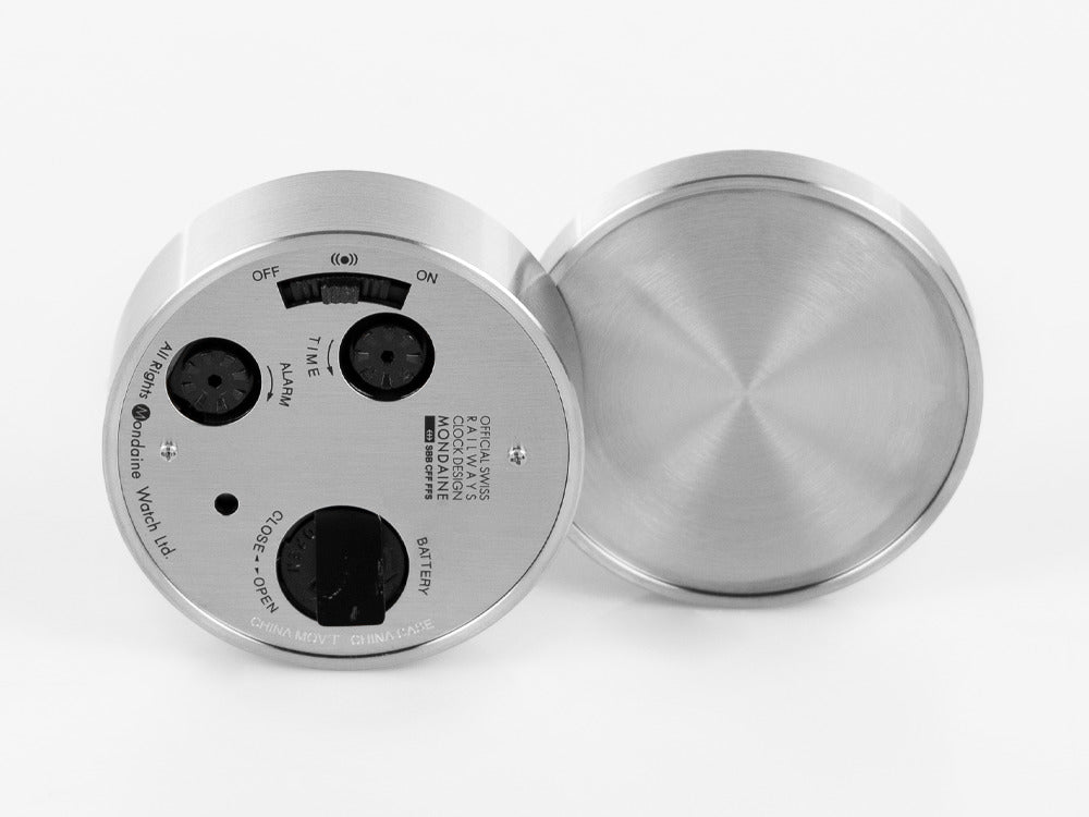 Reloj de Viaje de Cuarzo Mondaine Clocks, Blanco, 50mm, MSM.64410