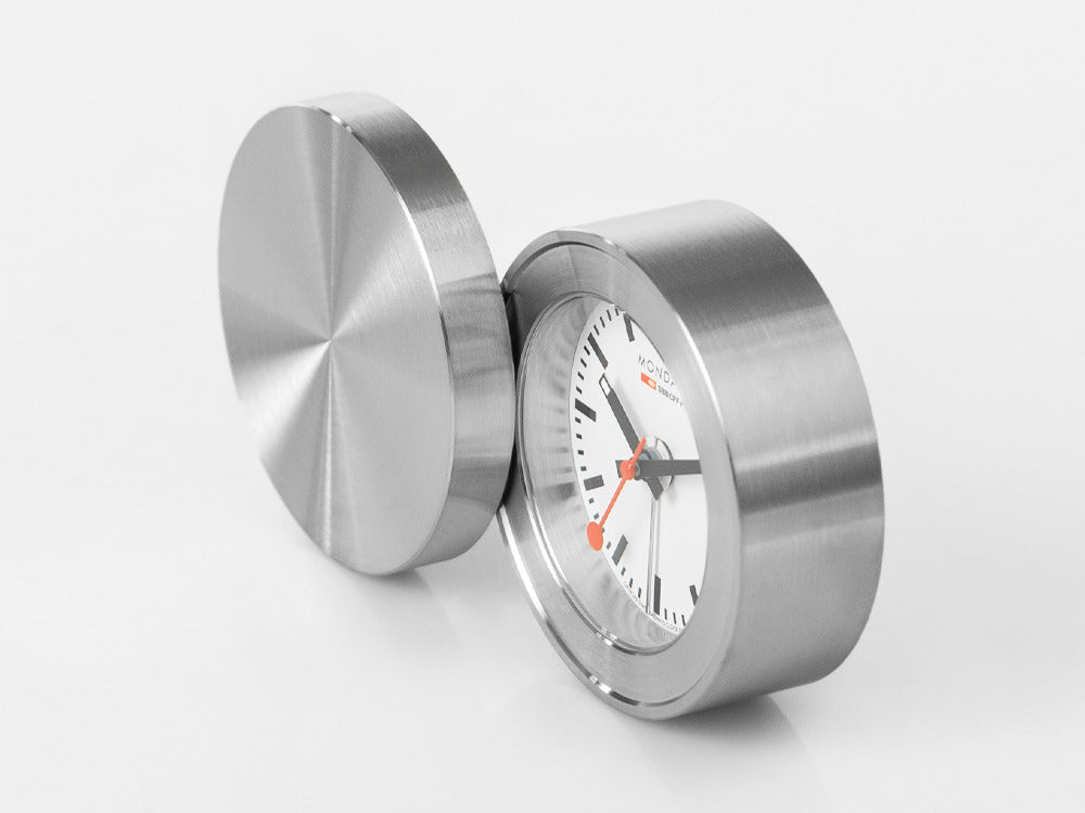 Reloj de Viaje de Cuarzo Mondaine Clocks, Blanco, 50mm, MSM.64410